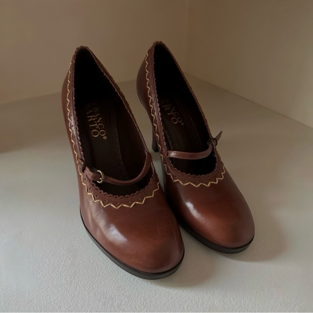 Franco Sarto Leather Mary Jane Pumps (8M) - Picture 4 of 6